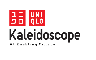 Logo for UNIQLO Kaleidescope event at the Enabling Village