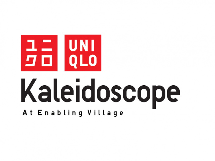 Logo for UNIQLO Kaleidescope event at the Enabling Village