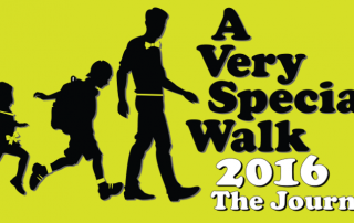 Banner for A Very Special Walk 2016, happening on 31 July 2016