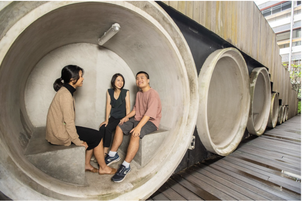 Circular Sitting Tubes